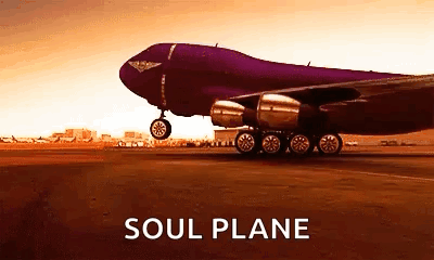 Purple Soul Plane Taking Off GIF