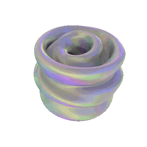 Purple Sphere With Swirl