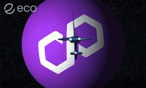 Purple Sphere With White Hexagon and ECO