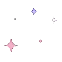 Purple Star Surrounded by Smaller Stars