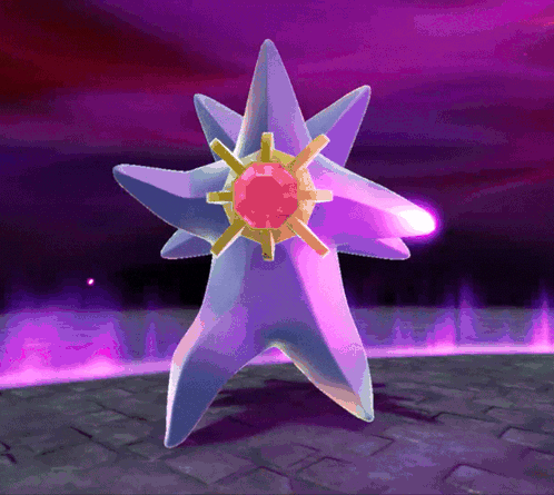 Purple Star With Red Stone