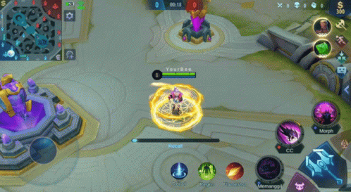 Purple Statue in Video Game