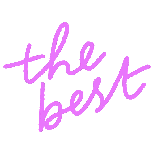 Purple Sticker Saying The Best