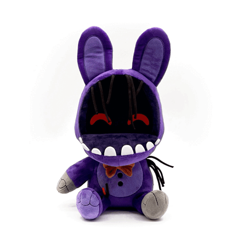 Purple Stuffed Bunny Showing Teeth GIF