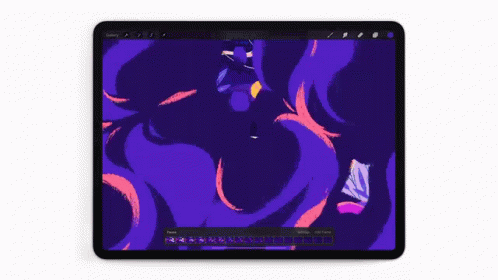 Purple Tablet With Buttons