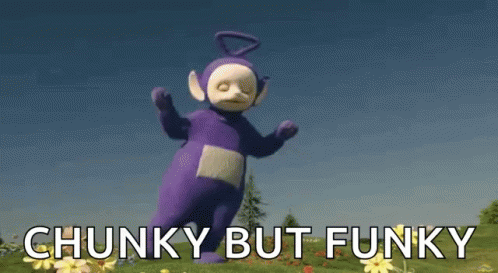 Purple Teletubbies Dancing Chunky But Funky