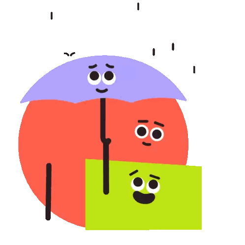 Purple Umbrella With Smiley Face