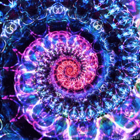 Purple Vector Spiral Loop GIF