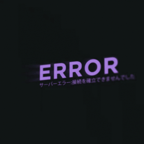 Purple Warning Error Glitch GIF