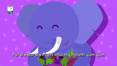Purple Yum Yum Text