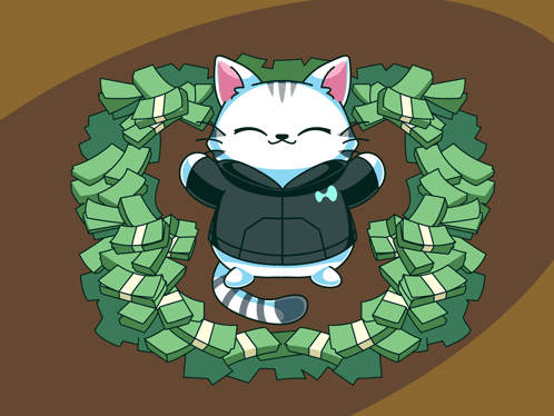 Purr Coin Happy Kitten GIF