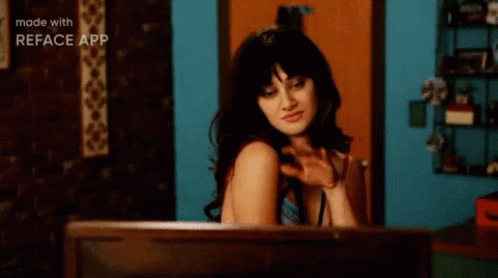 Purr Flirt New Girl GIF
