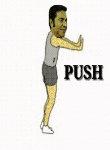 Push It Animated Man GIF