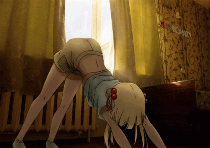 Push Up Anime Cute Girl GIF