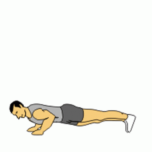 Push Up Man Arms Up GIF