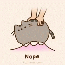 Pusheen Cat Refusing To Go GIF