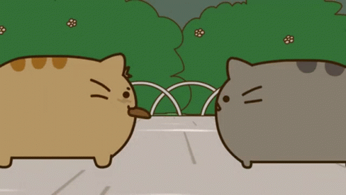 Pusheen Cat Giving Love GIF