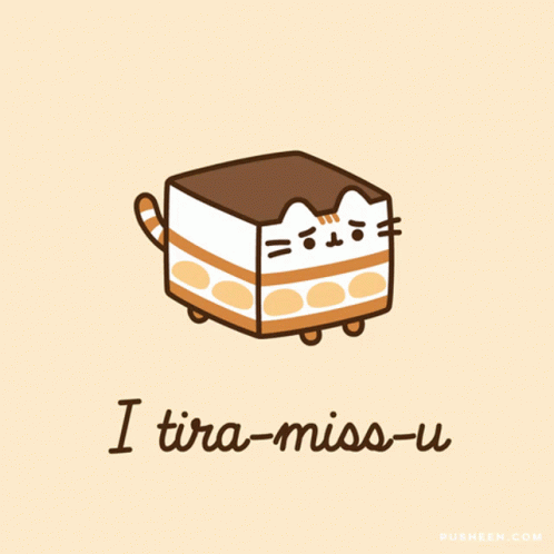 Pusheen Cat Cute Tiramisu Meme GIF