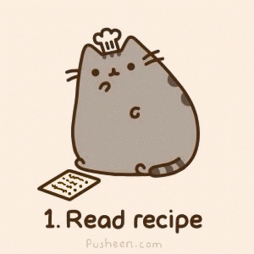 Pusheen Cat Cooking Pizza Fail GIF
