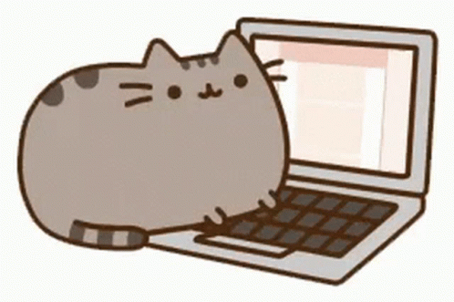 Pusheen Laptop GIF