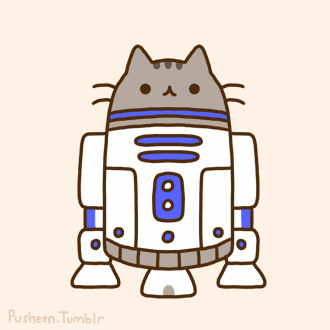 Pusheen R2d2 Robot GIF