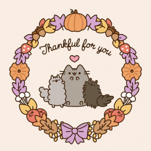 Pusheen Thankful For You GIF
