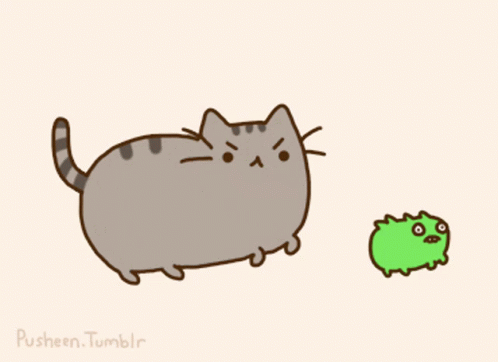 Pusheen The Cat Chase GIF