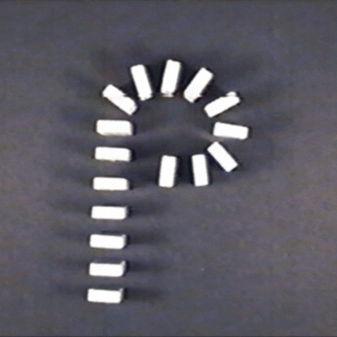 Pushing Dominos Falling P GIF