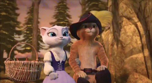 Puss In Boots And Dulcinea GIF