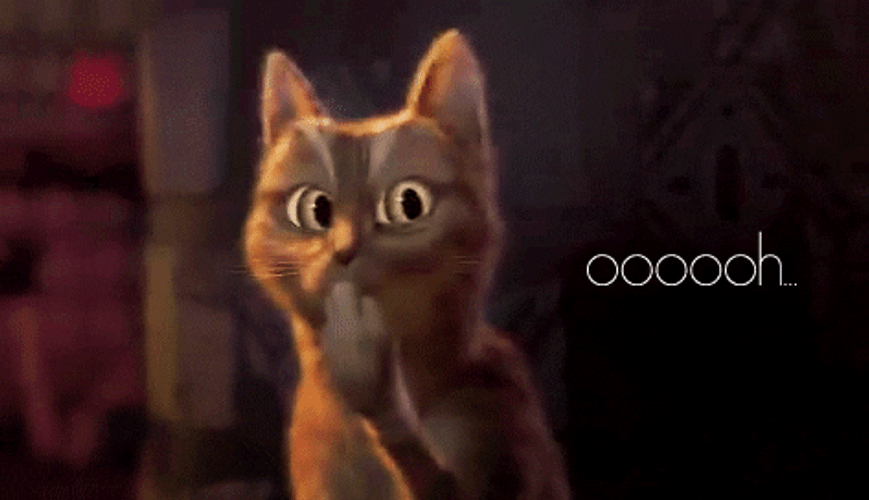 Puss In Boots Shocked Ohhh GIF