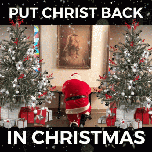 Put Christ Back In Christmas Wednesday GIF