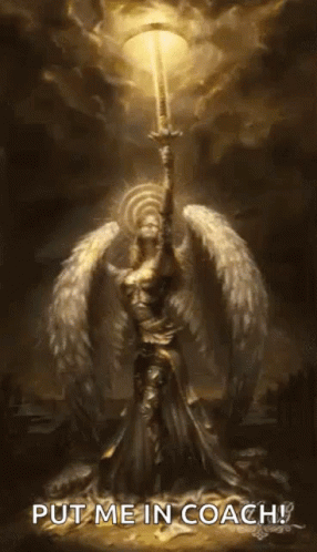 Strong Woman Angel Warrior Put Me In Coach GIF