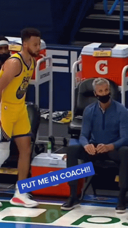 Put Me In Coach Stephen Curry GIF