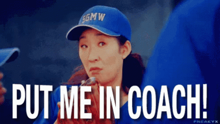Put Me In Coach While Eating The Gloves GIF