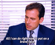 Put On A Brave Face Its Fine GIF
