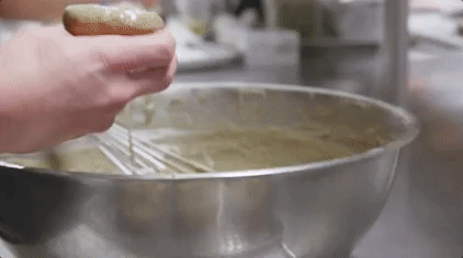 Putting A Flavor On The Top Of Donuts GIF