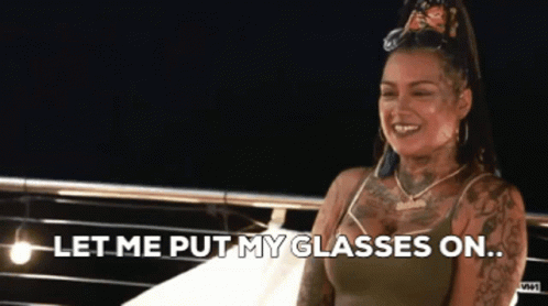 Putting On Glasses Donna Marie Lombardi GIF