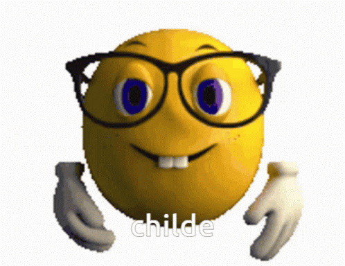 Putting On Glasses Emoji Child GIF