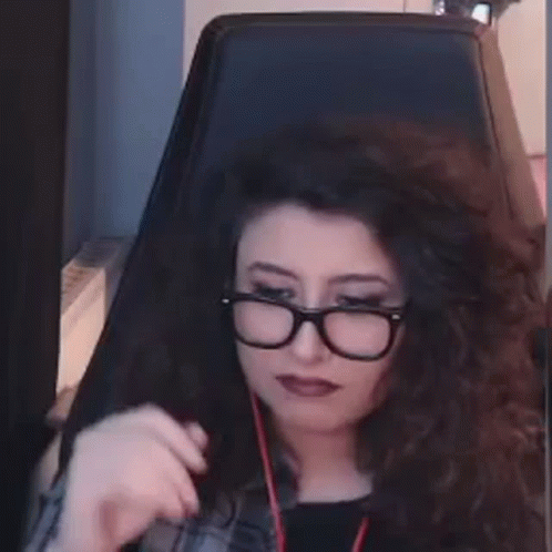Putting On Glasses Girl Gamer GIF