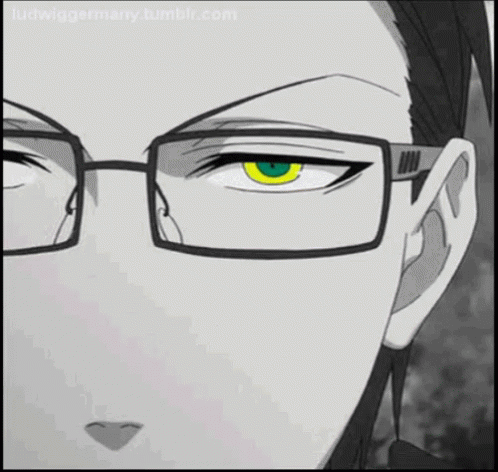 Putting On Glasses William Spears Black Butler GIF