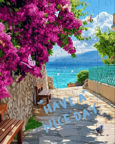 Puzzle Saying Have a Nice Day