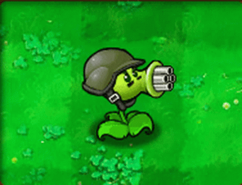 Pvz Gatling Pea GIF