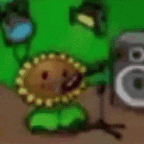 Pvz Sunflower Performs GIF
