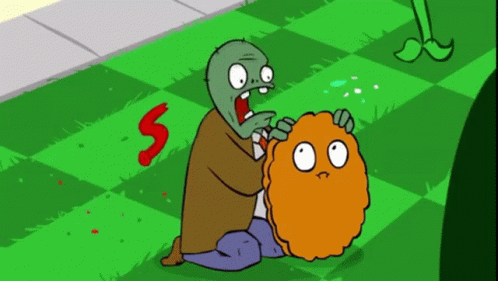Pvz Zombie Bites Walnut GIF