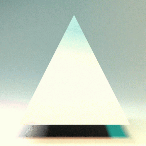 Pyramid of Triangles With Blue Gradient