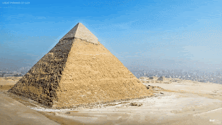 Pyramid With Blue Sky