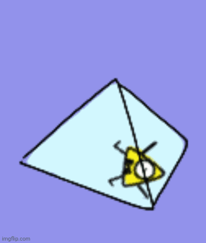Pyramid With Yellow Triangle Eye GIF