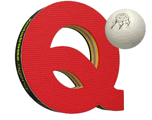 Q Letter With White Ball