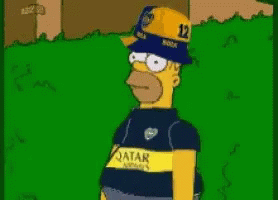 Qatar Football Fan Homer Bushes GIF