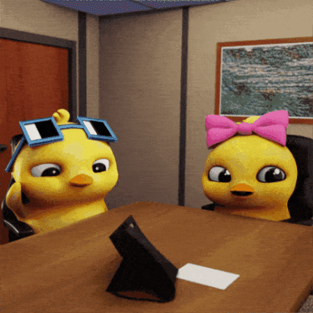 Quack Meetquack Saying Thank You Inside Office GIF